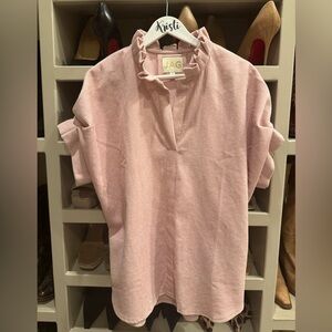 JAG Pink Ruffle Collar Tunic